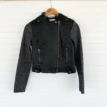 Bongo black leather jacket