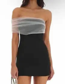 Lucy in the Sky Mini Dress Black Bodycon