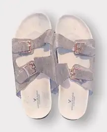 American Eagle Tan Suede Sandals Shoe Size 10