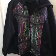 FINAL MARKDOWN Ladies fila zip front hooded jacket xl