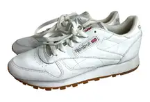 Reebok Women Classic Leather Sneaker White/Gum Size 8‎ GY0956