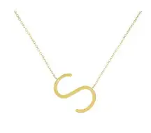 Savvy Cie initial letter “S” necklace