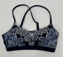 Kona Sol Bikini Swim Top Womens Small Paisley Boho Bralette‎ Adjustable Straps