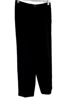 Giorgio Armani Le Collezioni Trouser Pants Pleated Straight Pocket Black 6 28x28