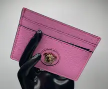 Versace Mini Medusa Pink Paradise Grainy Leather Slim Card Case - NWOT