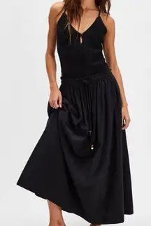 #77 NWT Free People Seaside Solid Set in Black