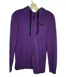 Neff Purple Sparkle Zip Hoody Jacket