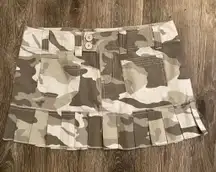 Juniors 90s Camo Min Skirt Size 9 Funky Retro Rave Punk Alternative House Era