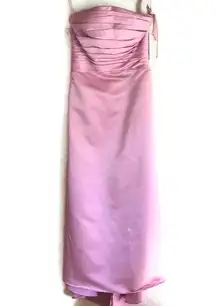 Prom Wedding pink gown long dress NWT