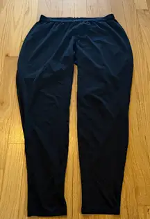 Patagonia Black Capilene Silkweight Baselayer Bottoms Sz L