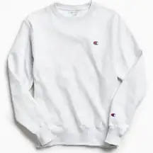 reverse weave light grey crewneck