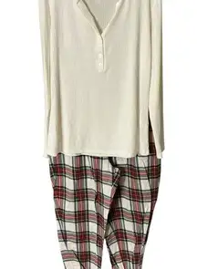 Stars Above Cream and Red Pajama Set Intimates & Sleepwear