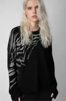 Zadig & Voltaire Cashmere Sweater Markus Tiger Strass