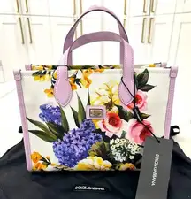 Dolce & Gabbana Garden Print Canvas Tote