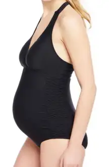 Motherhood  Beach Bump Maternity One Piece Swimsuit Sz L UPF 50+ Pregnancy