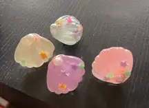 Colorful, seashell shoe charms