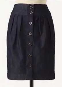 Pilcro and the Letterpress denim skirt - size 4