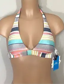 New O’Neill stripe bikini top. XS. MSRP$62