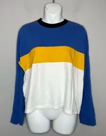 THE RAGGED PRIEST Shirt Small Colorful Colorblock Streetwear Skater Grunge Indie