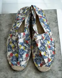 SOLUDOS Floral Espadrilles Flats Size 37 / US 7 NEW NWOB