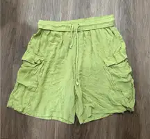 Out‎ From Under Women's Juno Utility Cargo Short Pockets Green Size Medium