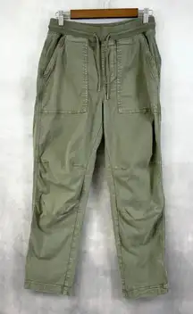 Faherty Women Traveler Pants S Utility Pull On Dark Olive Street Soft Girl