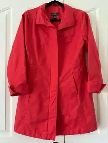 Eddie Bauer - Girl On The Go - Cotton Blend - Trench Coat Rain Jacket Women's M