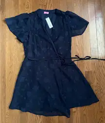 Navy Francesca's Wrap Dress