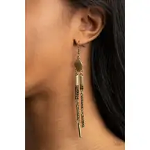 Defined Dazzle Brass Earrings (122)