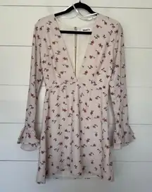 About Us Women’s Small Floral Holly Dress Longsleeve
