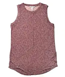 Athleta Breezy Tank Pink Cheetah Leopard Print