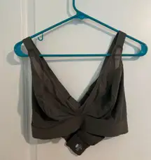 Parade Gray Triangle Bralette – Adjustable Criss Cross Back – Size 3 (Large)