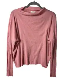Lucky brand pink rib knit‎ top women’s medium