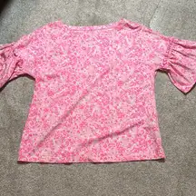Like new! LILLY PULITZER Ziva Pink Shandy Invest a gator Top