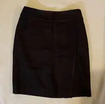 Prada $875 New  38 2 Wiggle Mini Skirt Faux Wrap Pencil Slub Classic Straight