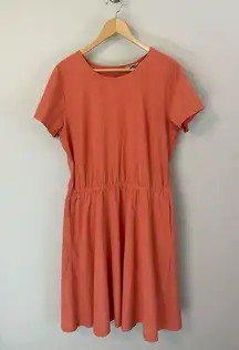 Duluth Trading Co. Peach Dress Size Medium