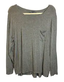 Prana Shirt Women's Size 2X Athletic Casual Outdoor Gray