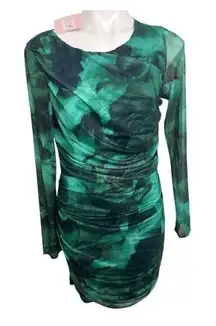 Showpo Dress Bodycon Green Mesh