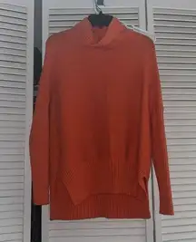 Orange oversized sweater