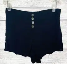 Rue21 Black Rayon Casual Summer Lounge Shorts Size Medium