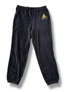Disney 50th Anniversary Golden Castle Velour Joggers Pants Womens L