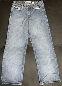 Express Bleus Women 9/10R Relaxed Fit Denim Blue Straight Jeans Casual Western