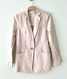 Elaine Kim Cupro Fitted Blazer in Taupe Size 4