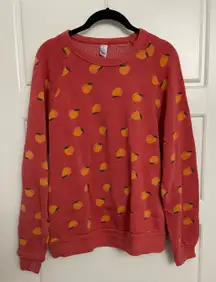 Peaches Crew Neck Sweatshirt