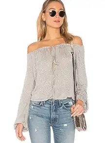 Revolve Michael Lauren Moshi Frederico Top in Heather Grey Medium