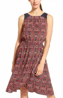 Athleta‎ Martinique Geometric Tassel Back Keyhole Sleeveless Tank Dress Size S