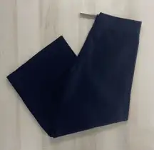 nwt J CREW wide leg featherweight navy blue cashmere lounge travel work pants