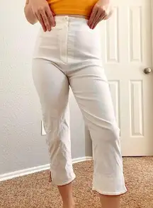 Vintage Sharagano Paris White Capri Pants