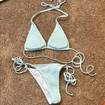 Shein Light Blue Bikini Set
