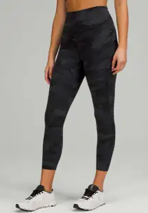 Base Pace High-Rise Crop 23” Leggings in Heritage 365 Camo Deep Coal